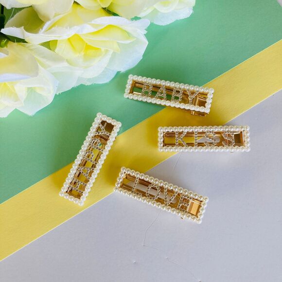 Elegant Pearl Hair Clip Barrette Bride Hair Accessories for Women - Picture 2 of 7